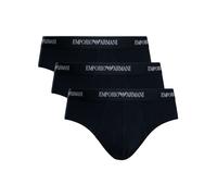 Emporio Armani Pour des hommes Lot de 3 slips en coton extensible, Bleu