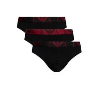 Emporio Armani Pour des hommes Lot de 3 slips en coton extensible, Noir
