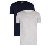 Emporio Armani Pour des hommes Paquet de 2 t-shirts lounge en pur coton, Multico