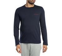 Emporio Armani Pour des hommes T-shirt de pyjama à manches longues de marque, Bl