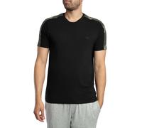 Emporio Armani Pour des hommes T-shirt ras du cou avec logo Lounge, Noir