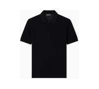 Emporio Armani - Pull Col Polo - Homme - Tops - Noir - Taille: L