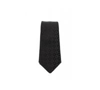 Emporio Armani - Pure Silk Eagle and Check Jacquard Tie - unisex - Accessoires - Noir - Taille: ONE Size