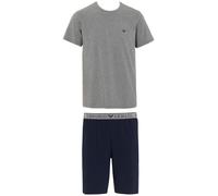 Emporio Armani Pyjama court gris chiné / noir, Taille M