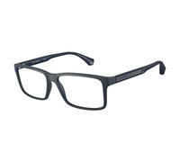 Emporio Armani - Rectangle Optical Frame - Homme - Accessoires - Bleu - Taille: 56 MM