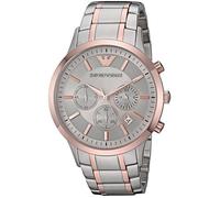 Emporio Armani Renato Homme 43mm Bracelet Acier Bicolore Quartz Montre AR11077