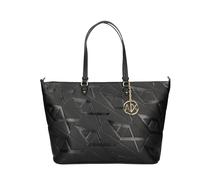 Emporio Armani Sac cabas moyen avec boucle centrale, noir/noir, noir/noir, One Size, Sac cabas moyen avec boucle centrale