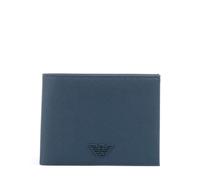 Emporio Armani Saffiano Animation Portefeuille bleu foncé, homme