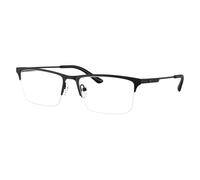 Emporio Armani - Semirimless Rectangular Optical Frame - unisex - Accessoires - Noir - Taille: 57 MM