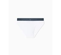 Emporio Armani Shiny Logoband Brief Slips, Blanc, M Homme