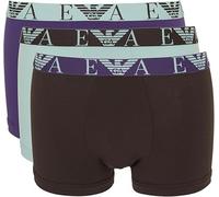 Emporio Armani Shiny Logoband Pack 3-Pack Trunk Maillot Homme (Lot de 3)