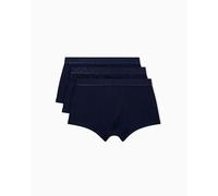 Emporio Armani Shiny Logoband Pack Lot de 3 Boxers pour Homme Bleu Taille L, Bleu, L