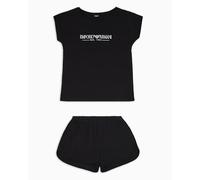 EMPORIO ARMANI Short Pajamas Set Ensemble de Pijama, Noir, S Femme