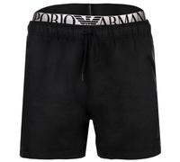 Emporio Armani Shorts de bain noir / blanc, Taille XXL