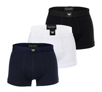 EMPORIO ARMANI Shorts Pour Hommes, Pack De 3 - ESSENTIAL LOGOLABEL, Stretch...