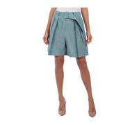 Emporio Armani - Shorts structurés à taille haute - Femme - Shorts - Bleu - Taille: 42 FR