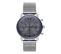 Emporio Armani Silver Steel Chronograph hommes montre