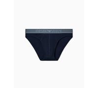 Emporio Armani Shiny Logoband Brief Slips, Bleu, L Homme