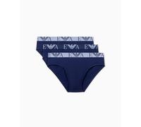 Emporio Armani Slip pour Homme (Lot de 3), Bleu, L