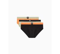 EMPORIO ARMANI Slips pour Hommes, Noir/Sauge/camélia, XL
