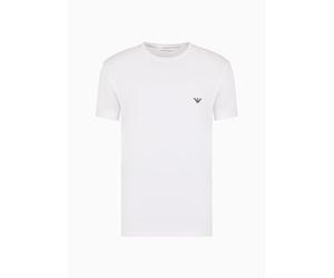 Emporio Armani Soft Modal T-shirt Homme T-Shirt, Blanc, XL