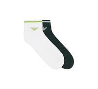 Emporio Armani Sponge 2-Pack Socks Inside Lot de 2 Chaussettes, Blanc, Taille Unique Homme