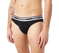 EMPORIO ARMANI Stretch Cotton Shiny Logoband Brief, Black, L Homme