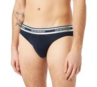 EMPORIO ARMANI Stretch Cotton Shiny Logoband Brief, Marine, XL Homme