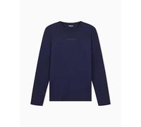 Emporio Armani Stretch Piquet T-Shirt, Bleu, L Homme