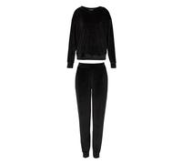 Emporio Armani Survêtement en chenille pour femme, Noir, M