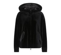 Emporio Armani - SweaT-shirt à capuche en chenille extensible - Femme - Vestes - Noir - Taille: 44 FR