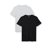 Emporio Armani T-Shirt à col Rond pour Homme 2P 1 Bleu 1 Gris L, Blanc., L