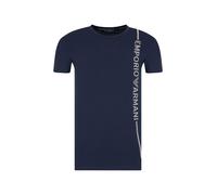 Emporio Armani T-Shirt bleu foncé / blanc, Taille XL