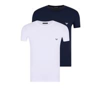Emporio Armani T-Shirt bleu marine / blanc, Taille L