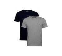 Emporio Armani T-Shirt 'Doppelpack' bleu foncé, Taille S