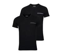 Emporio Armani T-Shirt gris clair / noir / blanc, Taille M