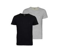 Emporio Armani T-Shirt gris / gris clair / noir, Taille XL