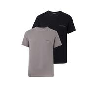 Emporio Armani T-Shirt gris / noir, Taille XL