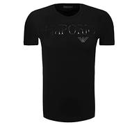 Emporio Armani T-Shirt Homme 110810 CC716, Tee-Shirt Col Rond, Manches Courtes (Noir, M)