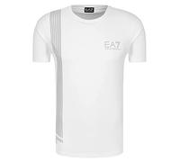 Emporio Armani T-Shirt Homme EA7 3ZPT70 PJ02Z, Tee-Shirt Col Rond, Manche Courte (Blanc, XL)