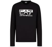 Emporio Armani T-shirt homme EA7 6RPT64 PJ03Z T-shirt manches longues, col rond, Noir , Medium