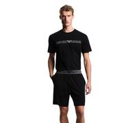 EMPORIO ARMANI T-Shirt MEGALOGO pour Homme + Short Pyjama Noir M