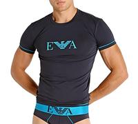 Emporio Armani T-shirt pour homme 111035 1P523, manches courtes, col rond, bleu foncé, Small