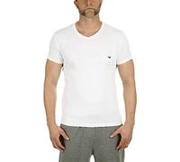 Emporio Armani T-Shirt pour Homme avec Logo emblématique, Blanc 2., M
