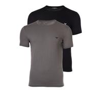 Emporio Armani T-Shirt taupe / noir / blanc, Taille S