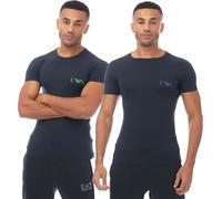 Emporio Armani - T-shirt "Underwear" pour homme(pack de 2) GT343 (L) (Bleu marine)