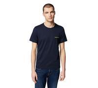 Emporio Armani Pure Cotton 2-Pack T-Shirt, Bleu, M Homme