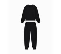 Emporio Armani Terry Tracksuit Set Survêtement, Noir, L Femme