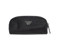 Emporio Armani - Trousse de maquillage avec application en forme de logo - Homme - Sacs - Noir - Taille: ONE Size