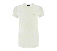 Emporio Armani - TShirt MC Logo Viscose - Femme - Tops - Blanc - Taille: 42 FR
